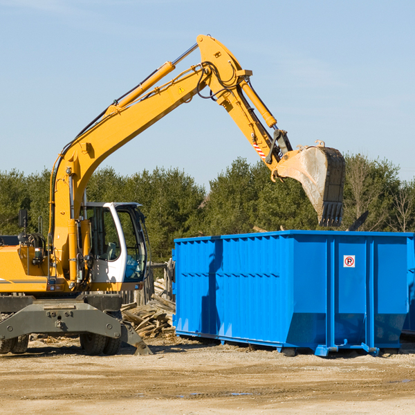 what happens if the residential dumpster is damaged or stolen during rental in Howe IN